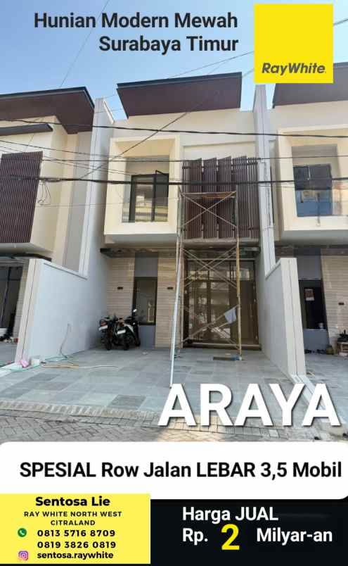 dijual rumah jalan araya 2 galaxy bumi