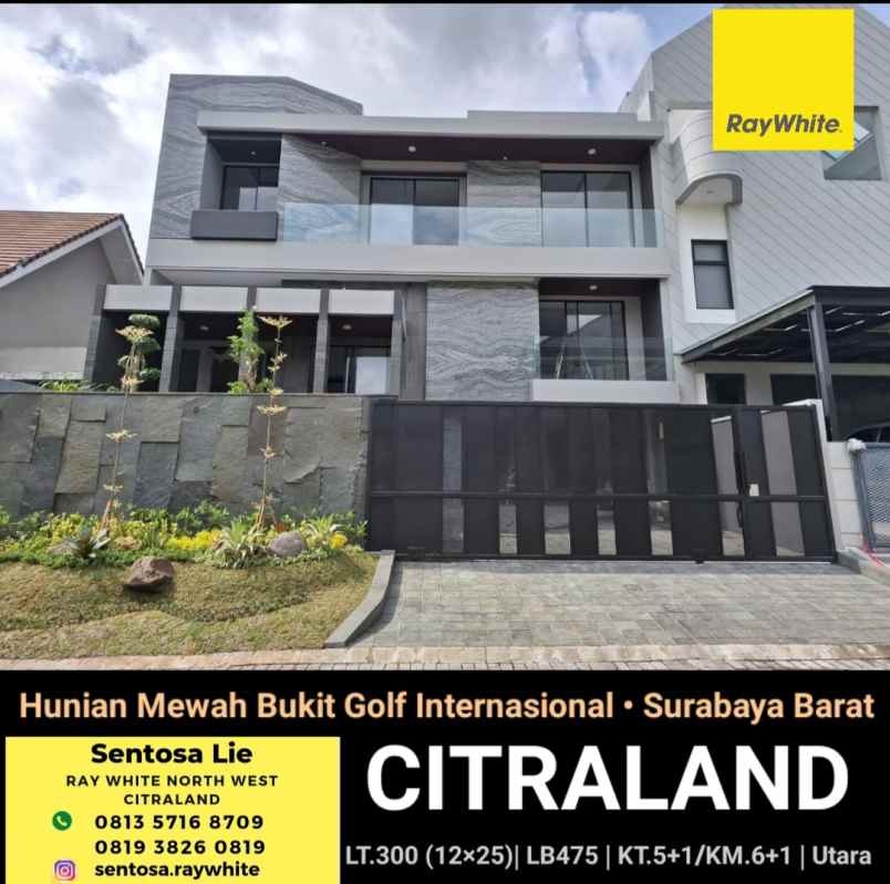 dijual rumah jalan bukit golf internasional