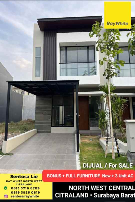 dijual rumah jalan north west central