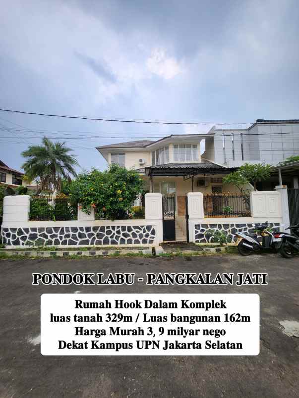 dijual rumah jalan raya pangkalan jati