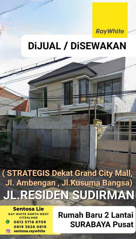 dijual rumah jalan residen sudirman