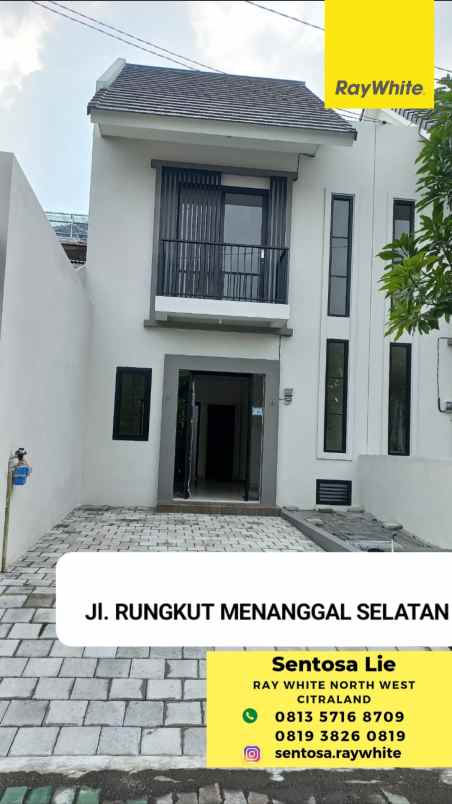 dijual rumah jalan rungkut menanggal