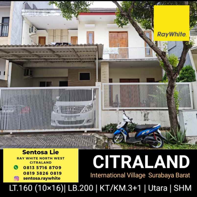 dijual rumah jalan taman internasional