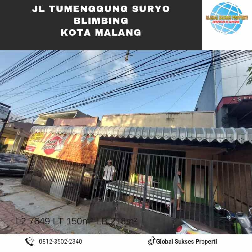 dijual rumah jalan tumenggung suryo