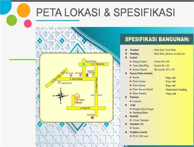 dijual rumah jalanntemulus pondok 1