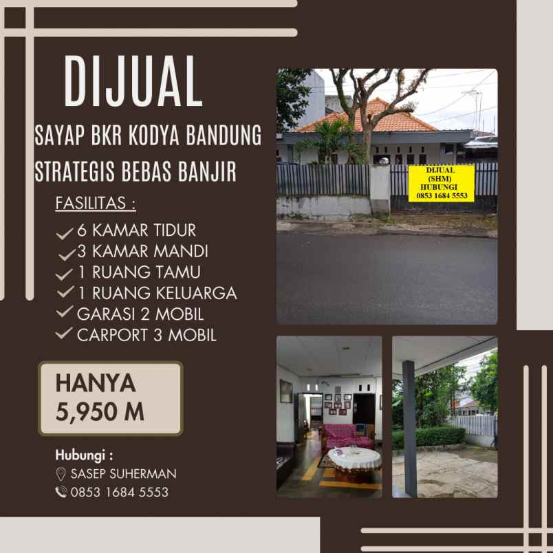 dijual rumah jl bkr kodya bandung jawa