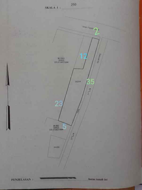 dijual rumah jl flamboyan jl k h ramli