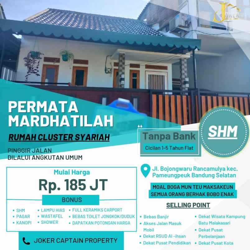 dijual rumah jl jatimekar desa