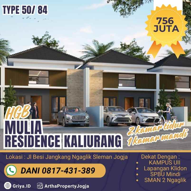 dijual rumah jl kaliurang besi jangkang