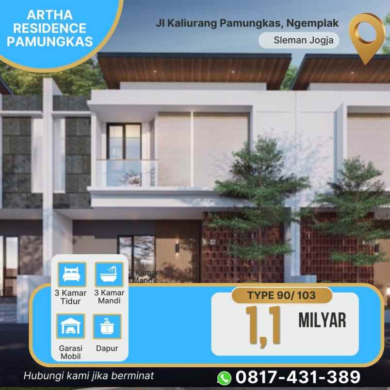 dijual rumah jl kaliurang pamungkas sleman