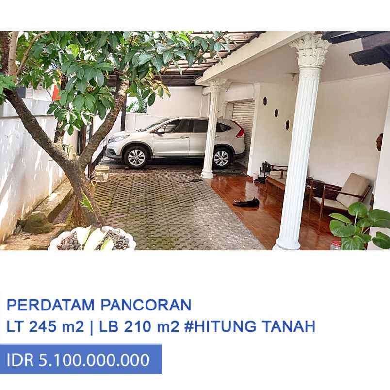 dijual rumah jl pengadegan perdatam