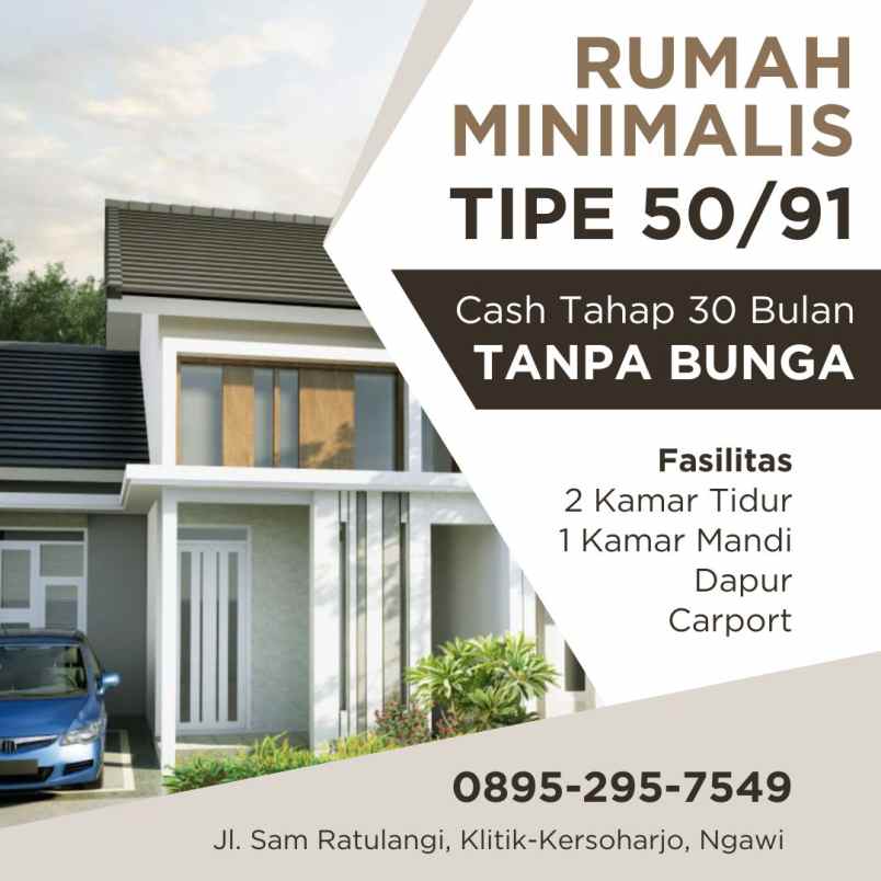 dijual rumah jl sam ratulangi