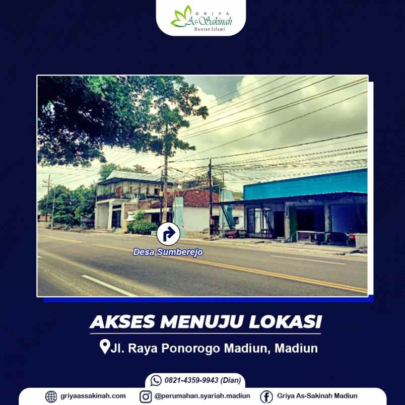 dijual rumah jl sunan ampel sumberejo