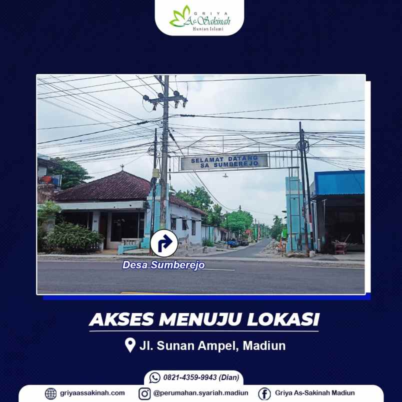 dijual rumah jl sunan ampel sumberejo