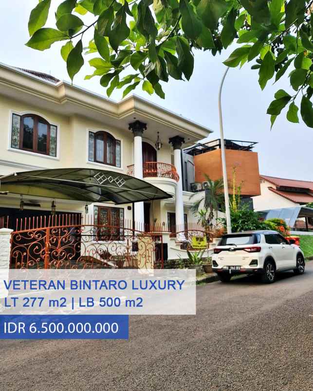 dijual rumah jl veteran bintaro jakarta