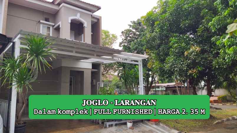 dijual rumah jln raya komplek larangan