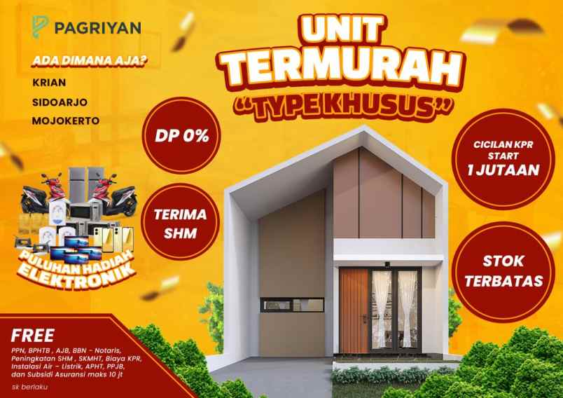 dijual rumah kedundung