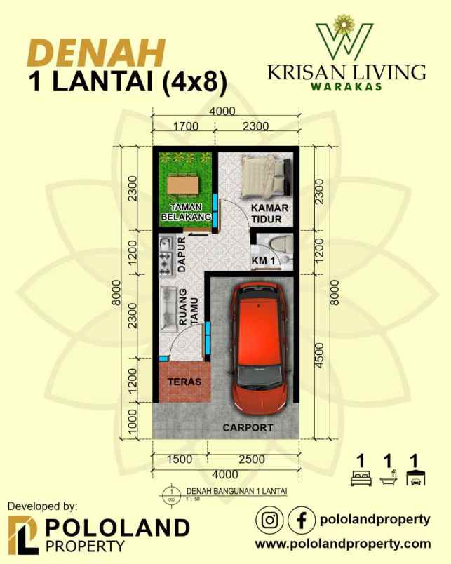 dijual rumah krisan living jakarta utara