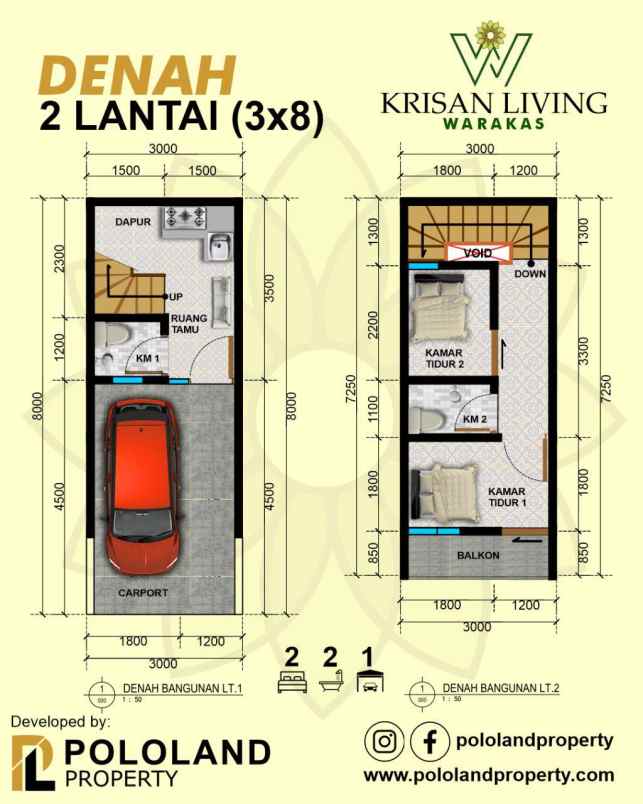 dijual rumah krisan living jakarta utara