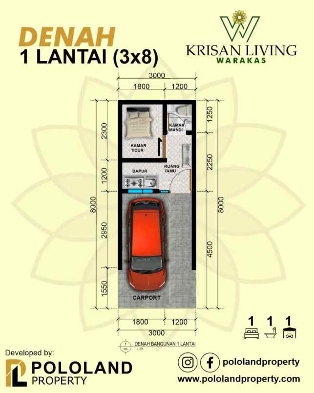 dijual rumah krisan living jakarta utara