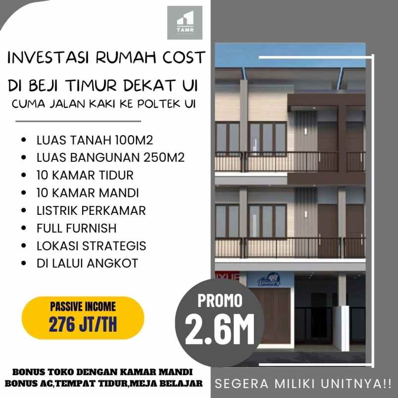 dijual rumah kukusan