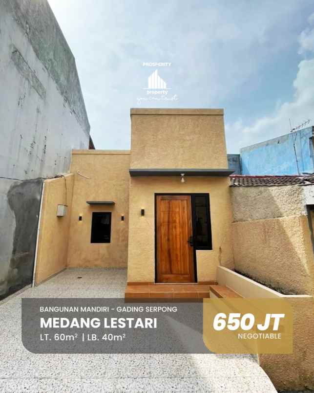 dijual rumah medang lestari gading serpong