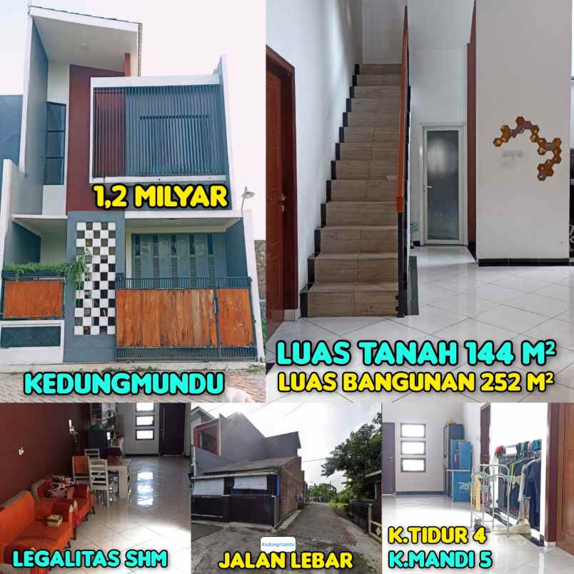 dijual rumah minimalis di kedungmndu semarang