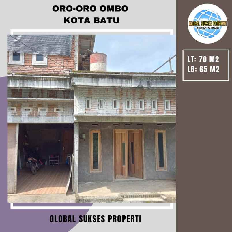 dijual rumah oro oro ombo kec batu kota