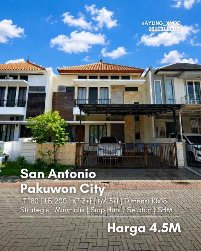 dijual rumah pakuwon city