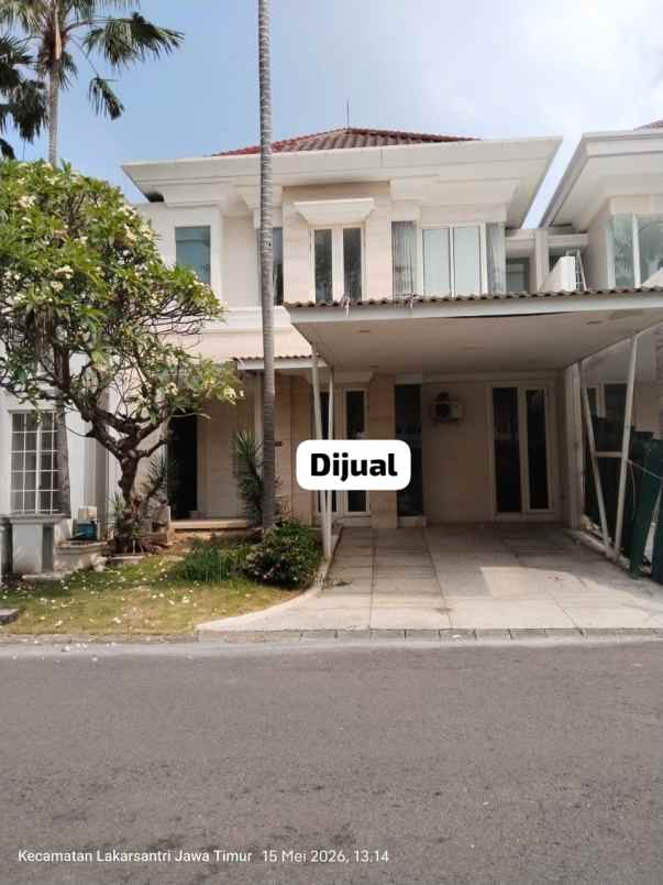 dijual rumah pakuwon indah cluster