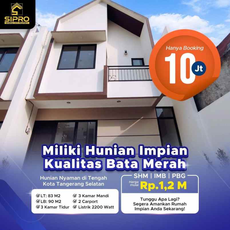 dijual rumah pamulang