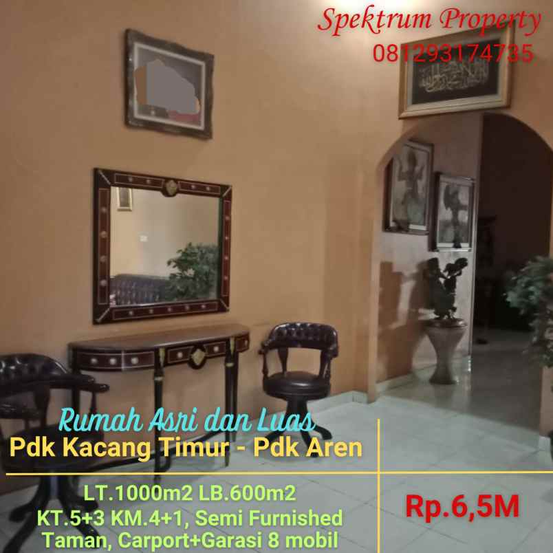 dijual rumah pondok kacang timur pondok