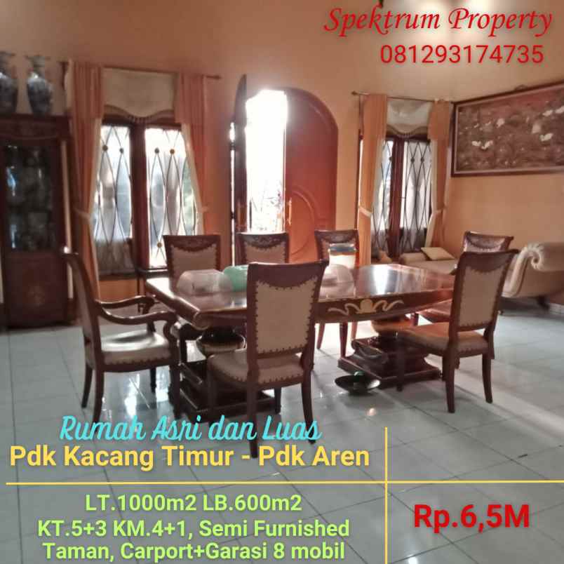 dijual rumah pondok kacang timur pondok