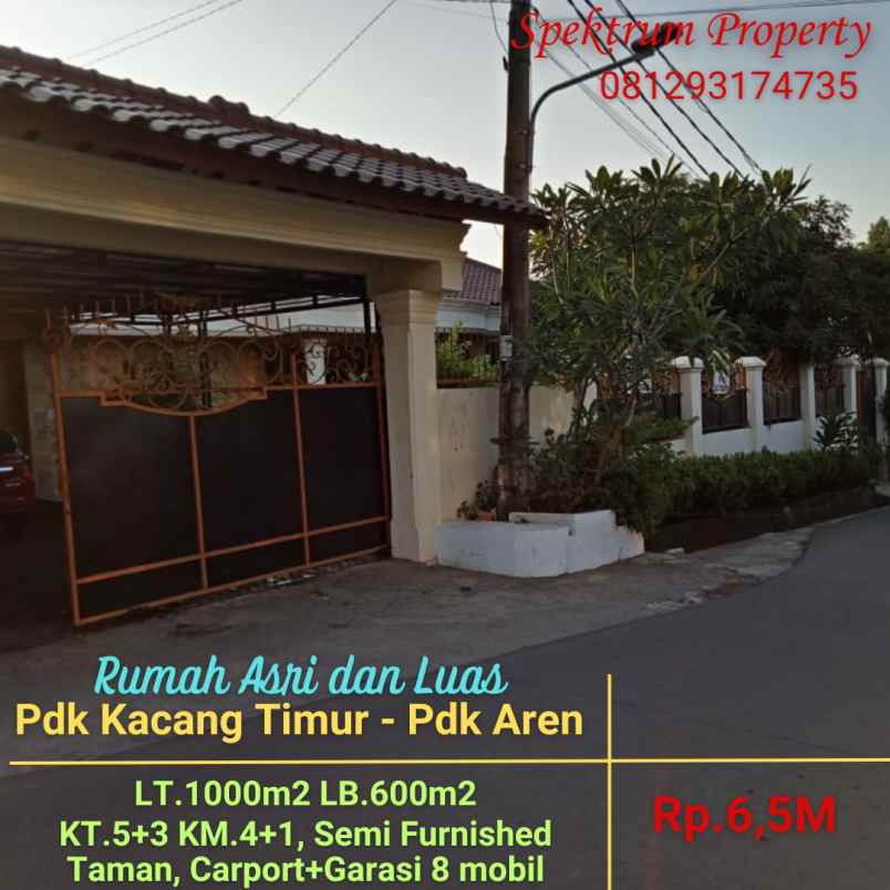 dijual rumah pondok kacang timur pondok