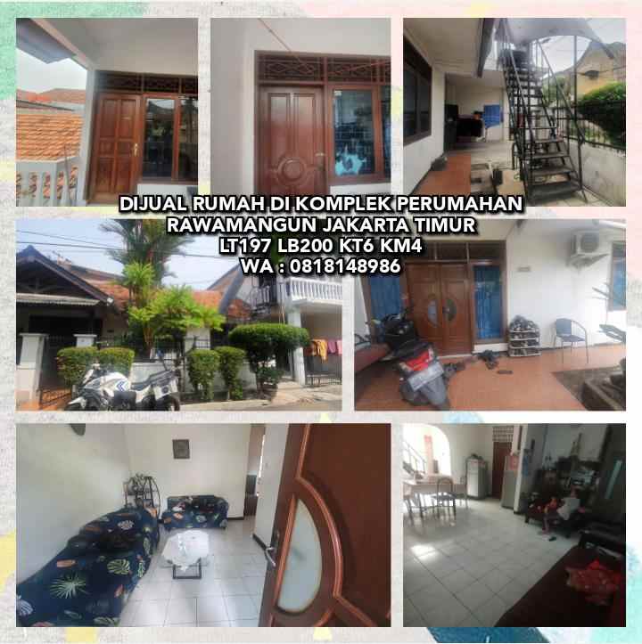 dijual rumah rawamangun jakarta timur