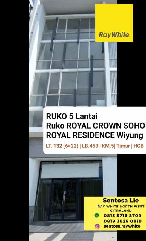 dijual rumah royal crown soho royal