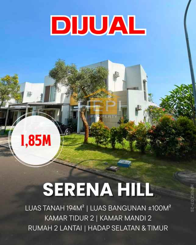 dijual rumah serena hill bsb city semarang