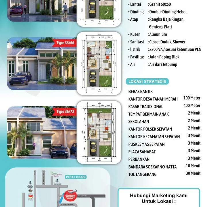 dijual rumah siap huni hanya 3 jt proses akad