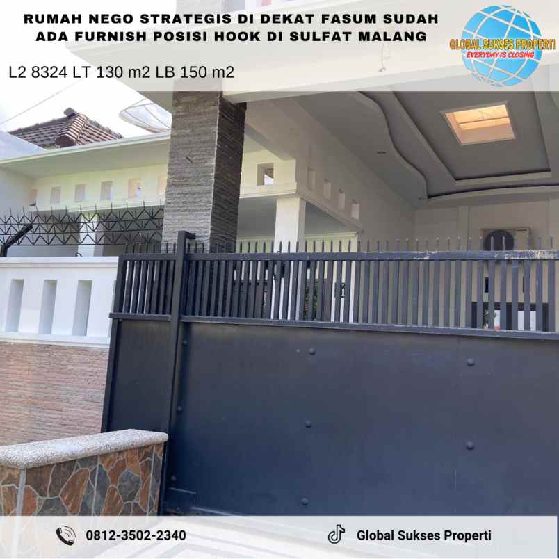 dijual rumah sulfat