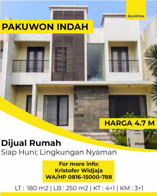dijual rumah the mansion pakuwon indah