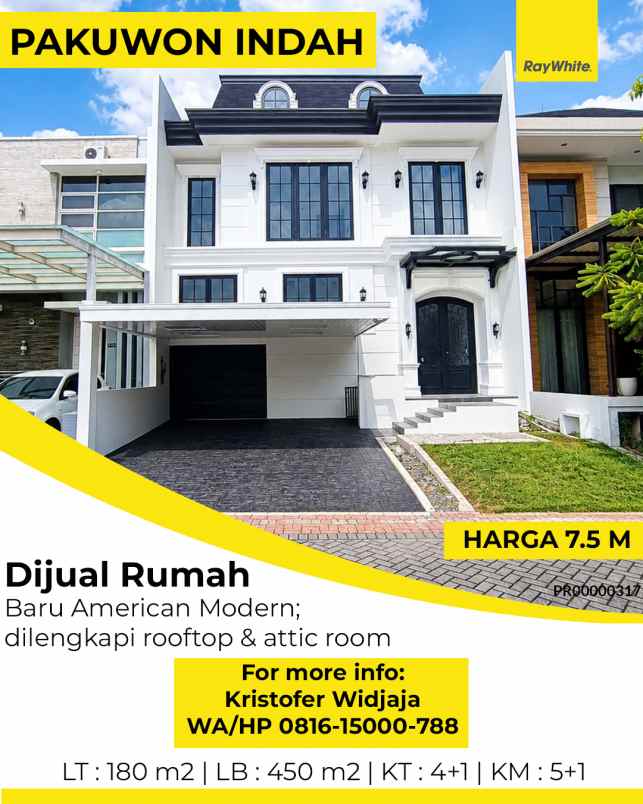 dijual rumah the mansion pakuwon indah