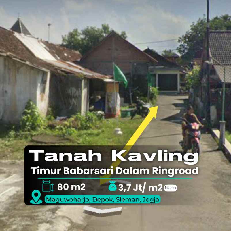 dijual tanah 800 meter jl jogja solo