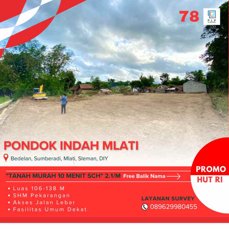 dijual tanah bedelan sumberadi mlati