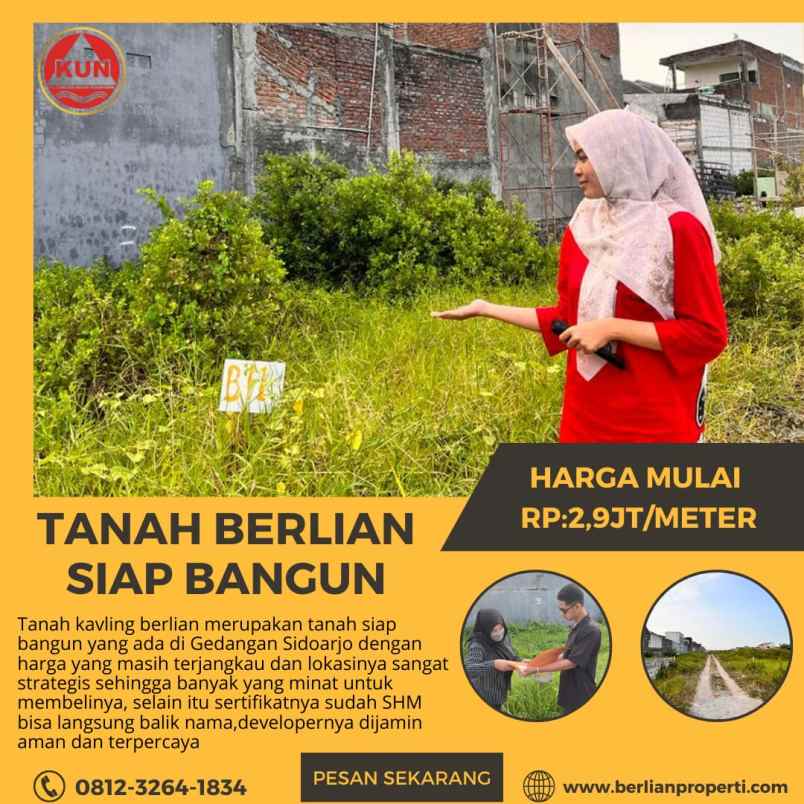 dijual tanah berlian residence 1 keboan