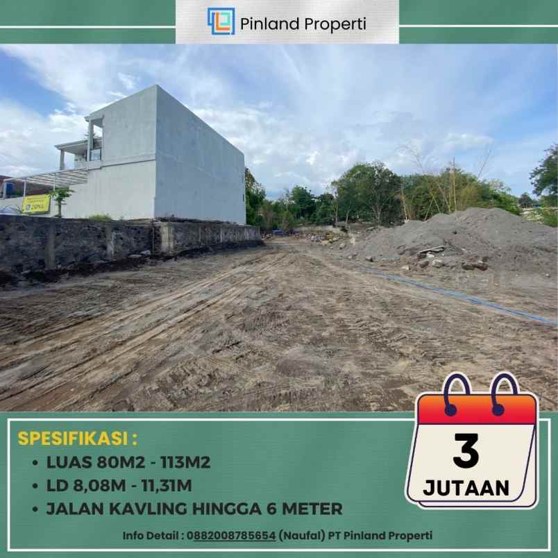 dijual tanah bonjotan sardonoharjo