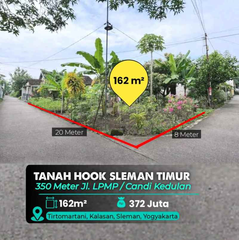 dijual tanah candi kedulan