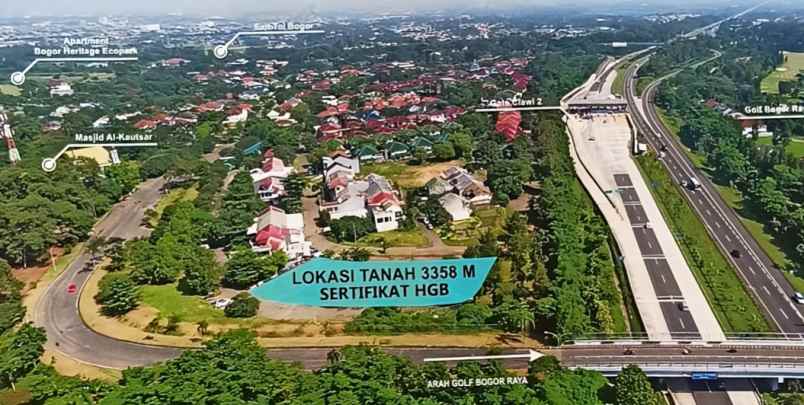 dijual tanah danau bogor raya