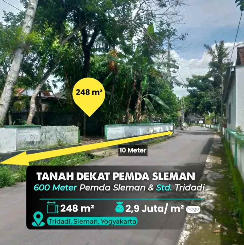 dijual tanah dekat pemda