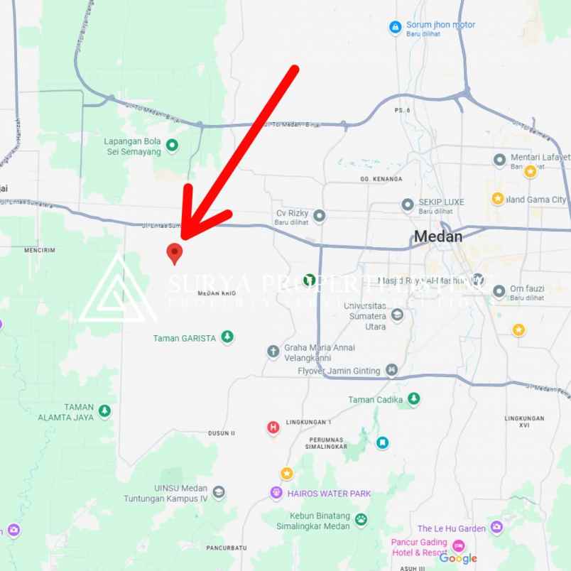 dijual tanah jalan horas ujung kampung