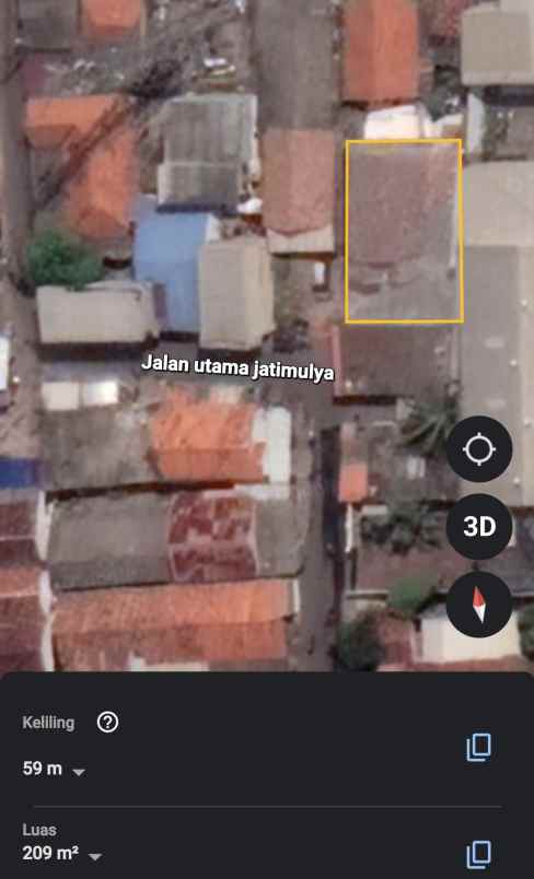 dijual tanah jalan jatimulya kosambi